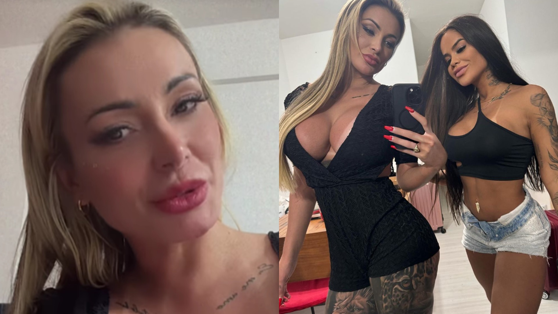 Andressa Urach grava vídeo adulto com mulher de Negi Di com o ex-BBB preso: ‘Fetiche’