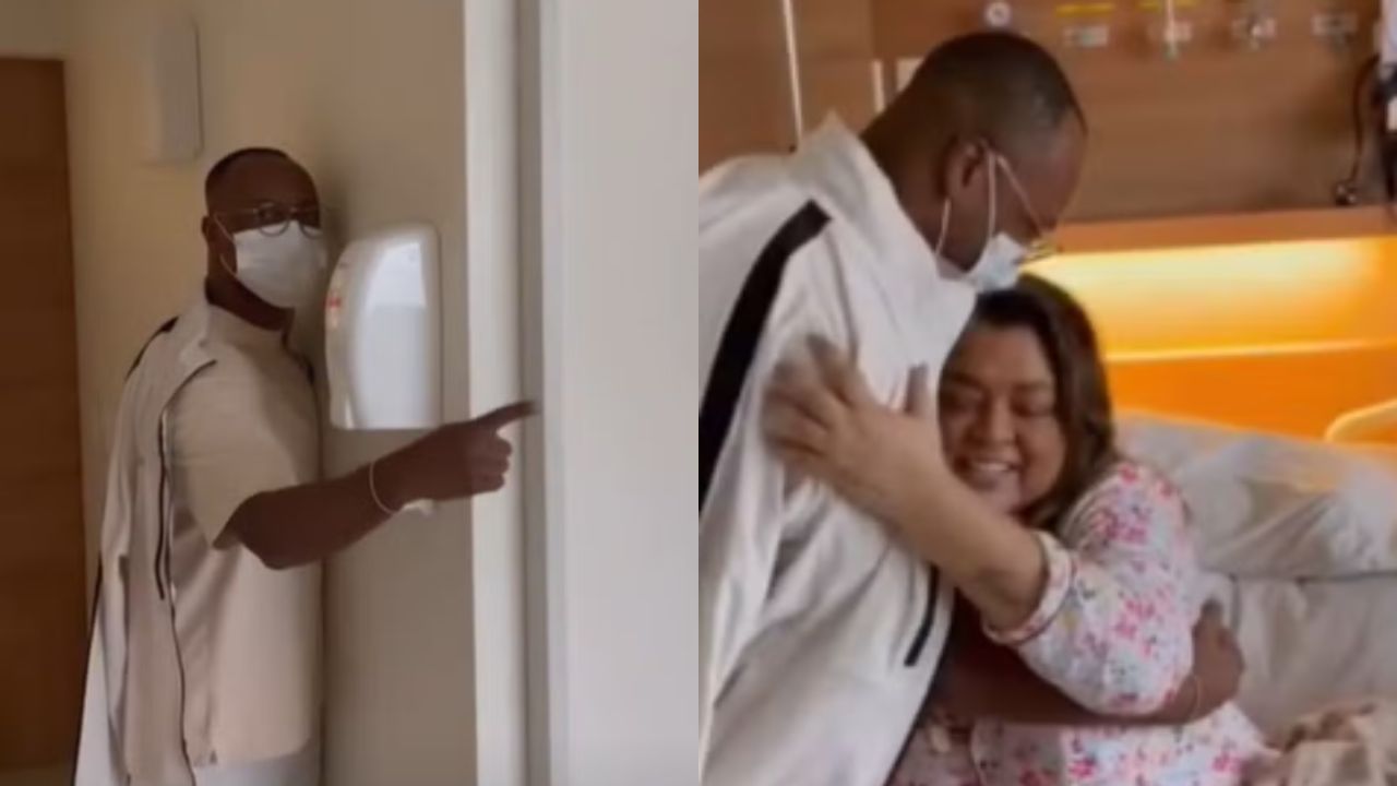 Preta Gil recebe visita de Thiaguinho e se emociona: ‘Te amo’