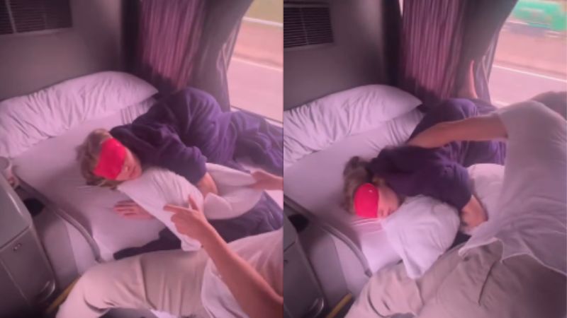 Capotada! Namorado tenta acordar Luísa Sonza de sono de ‘pedra’; veja o vídeo