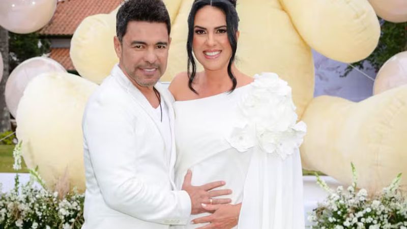 Grávida, Graciele Lacerda rasga elogios a Zezé di Camargo como pai: ‘Incrível’