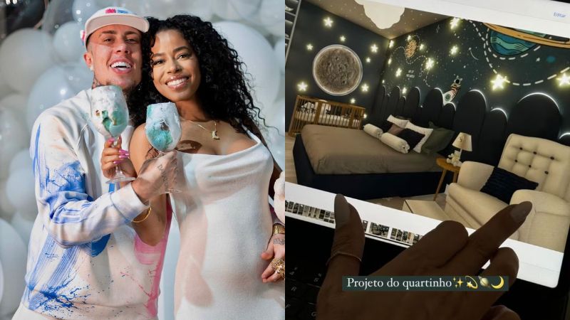 Grávida de MC Daniel, Lorena Maria mostra detalhes do quarto do bebê; confira!