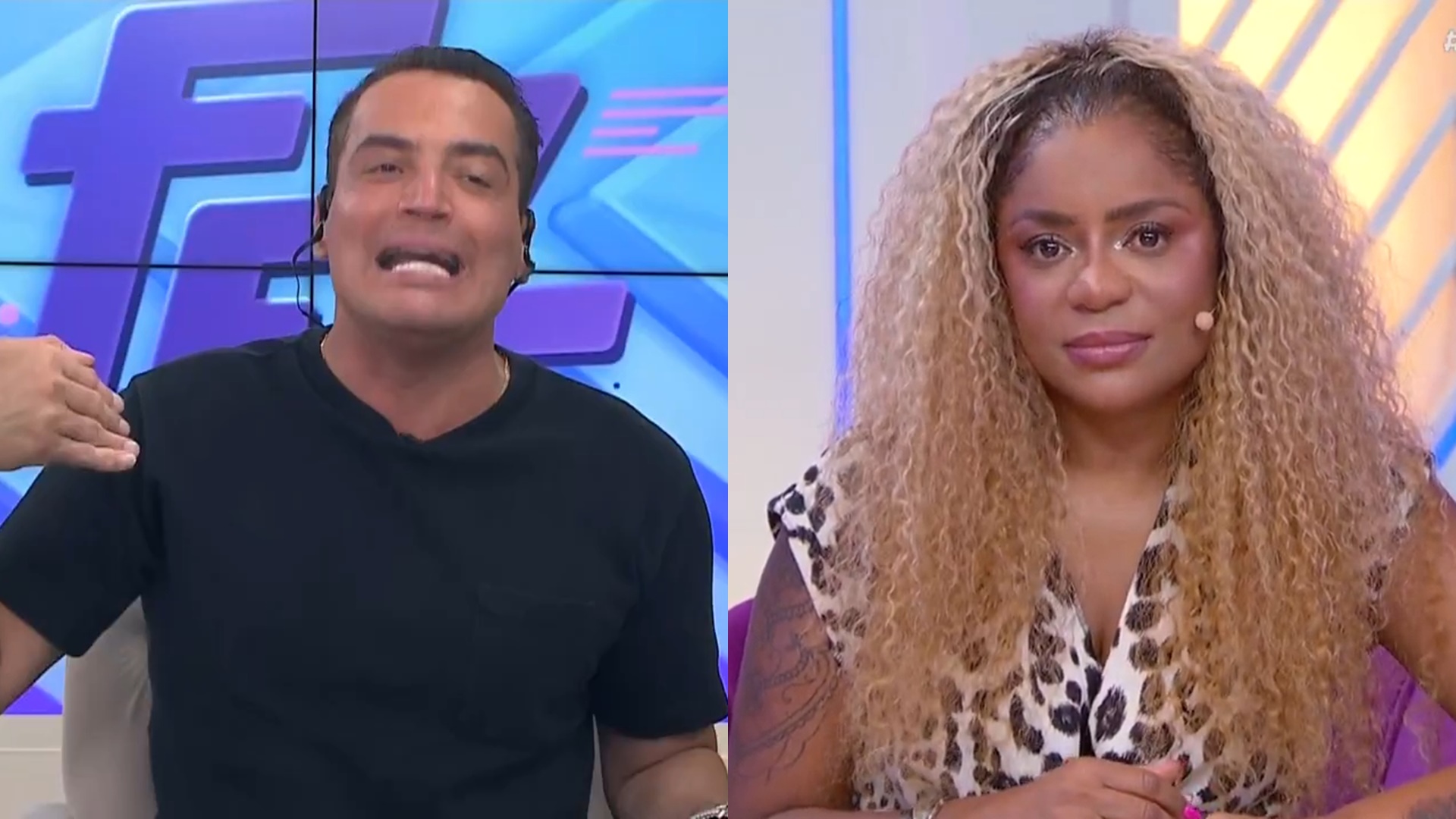 Leo Dias faz Cariúcha chorar de novo após briga feia ao vivo: ‘Eu me exaltei’