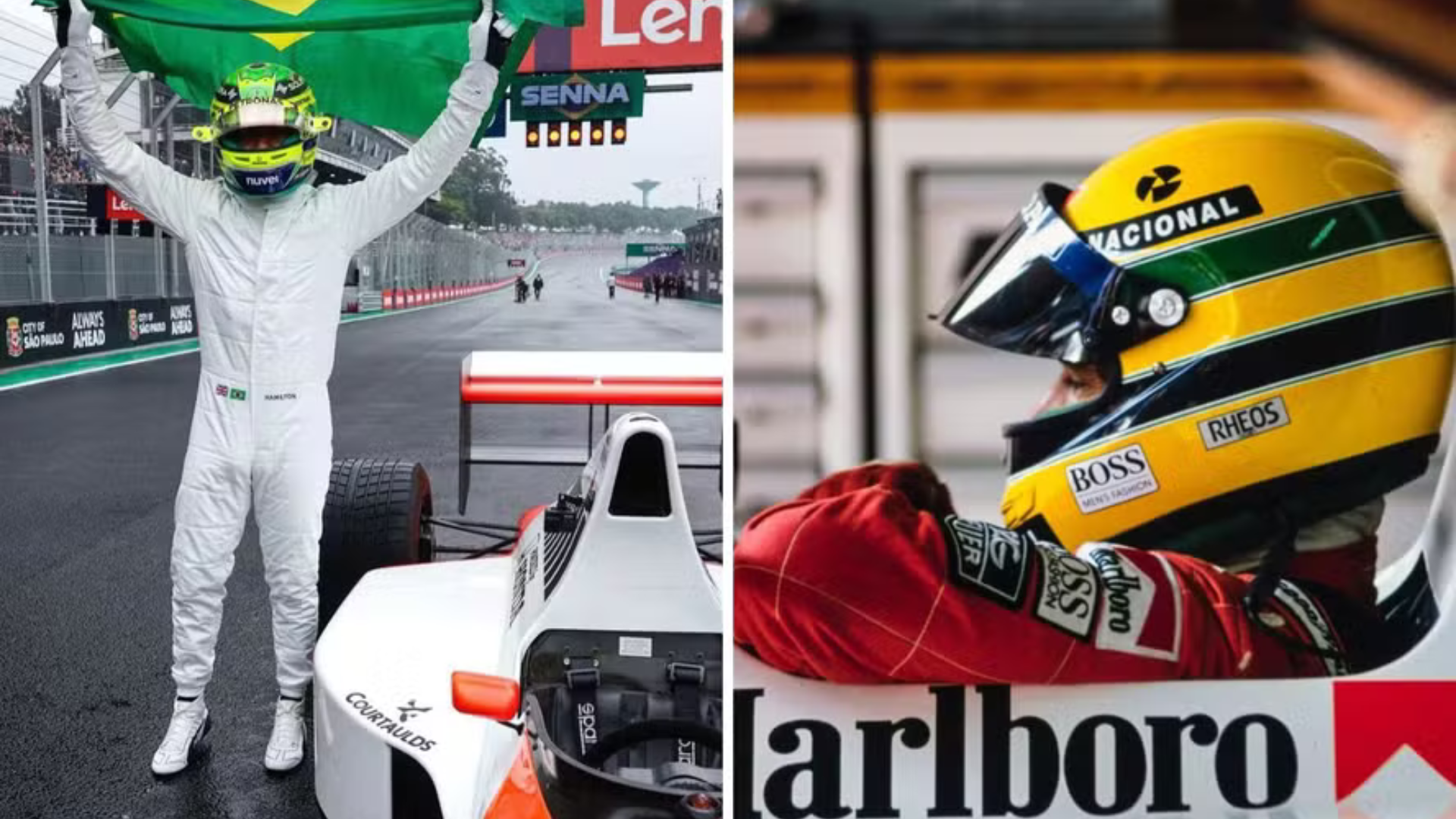 Lewis Hamilton emociona brasileiros com homenagem a Ayrton Senna: ‘Meu herói
