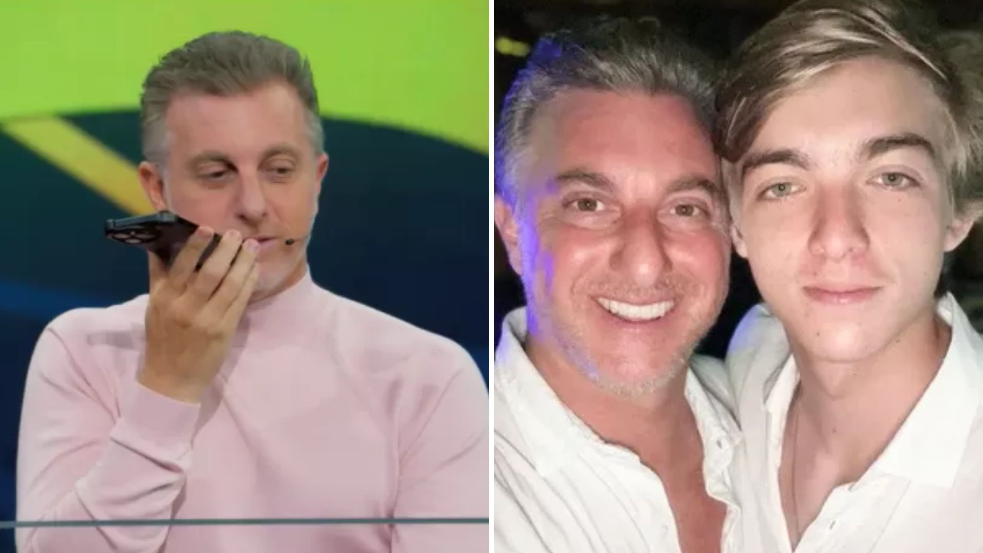 Luciano Huck para o ‘Domingão’ ao receber ligação do filho: ‘Filho a gente atende’