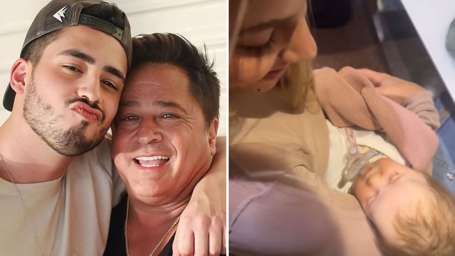 Mais um neto? Filho de Leonardo mostra namorada com bebê no colo: ‘É nosso’