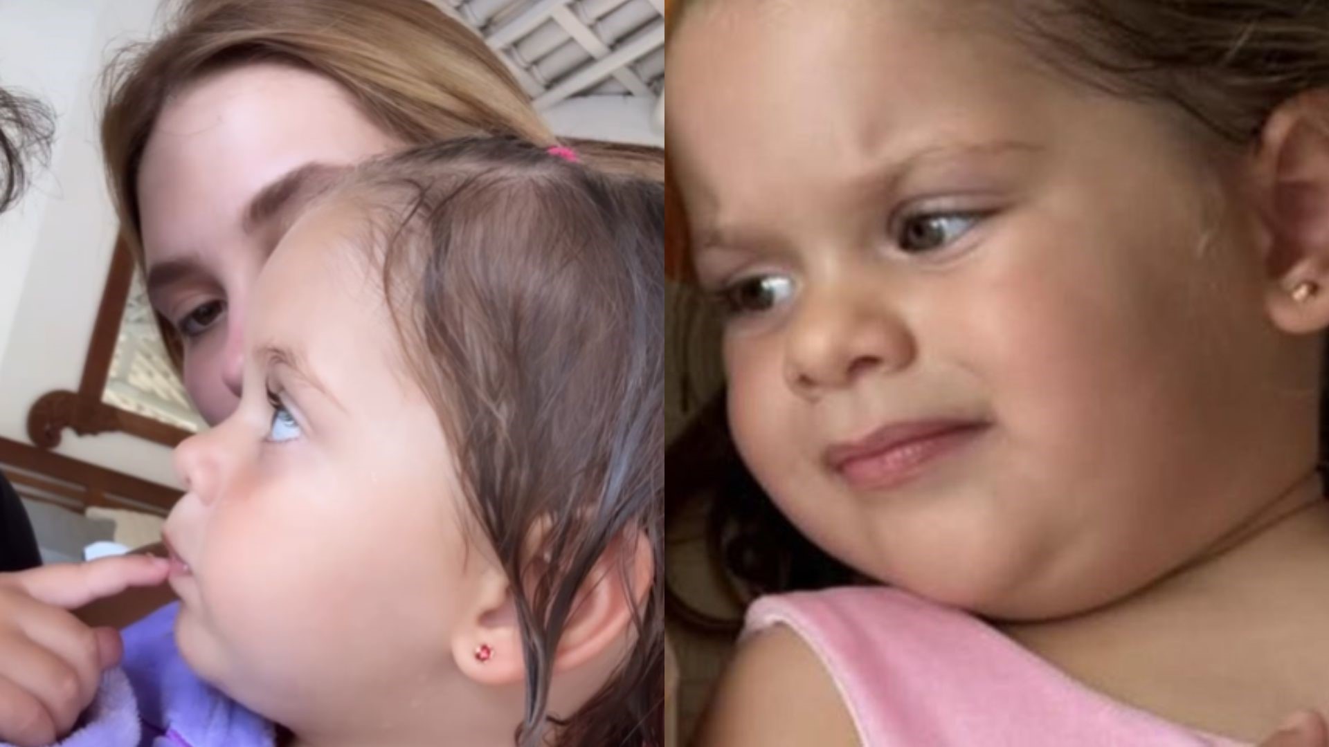 Filha de Virginia impressiona com expressão desconfiada em clique: ‘Julgando sempre’