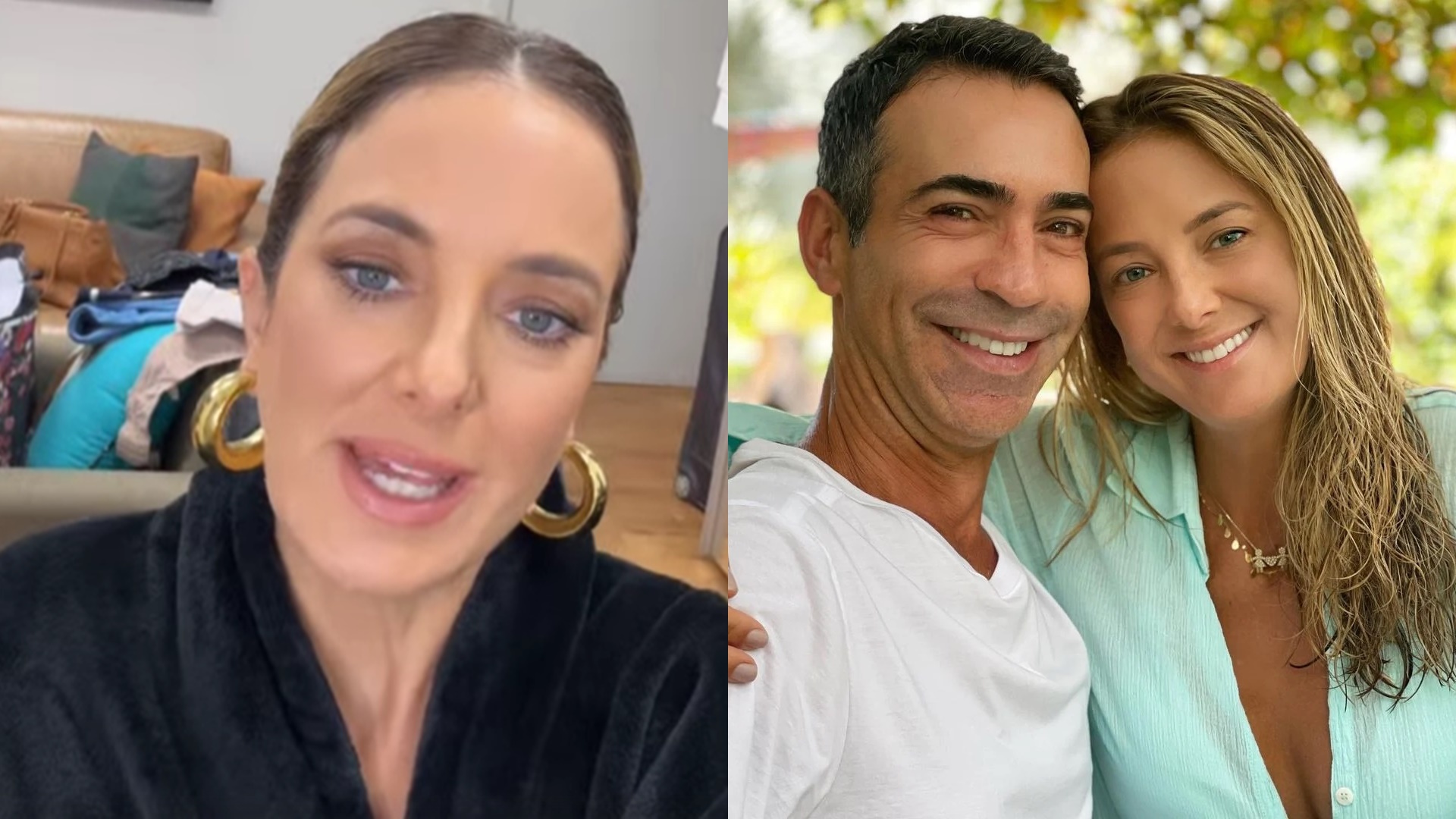 Ticiane Pinheiro expõe diferenças em casamento com Cesar Tralli: ‘Não é igual eu’