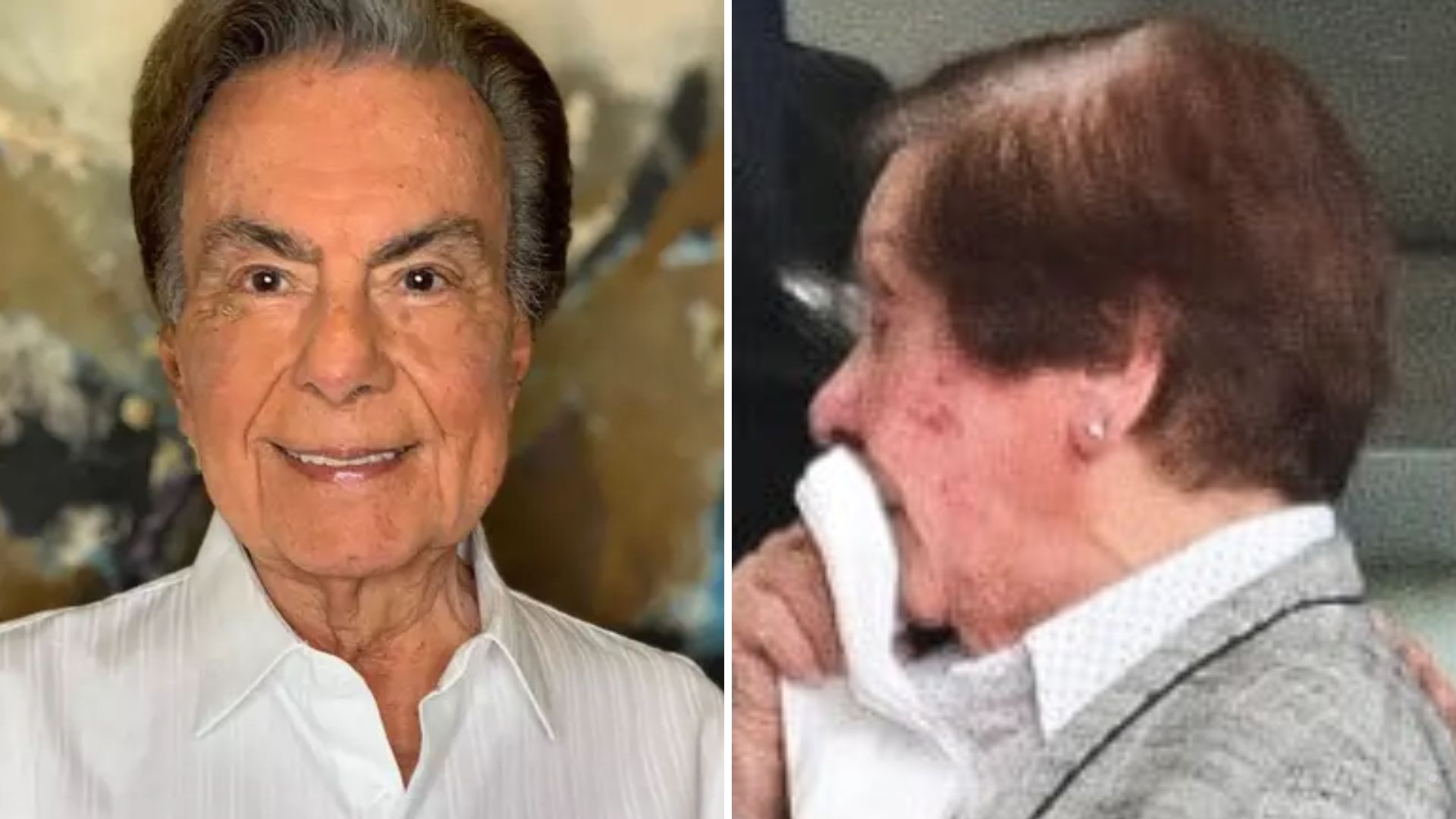 Velório Agnaldo Rayol: Amiga chora e é acolhida em último adeus ao cantor