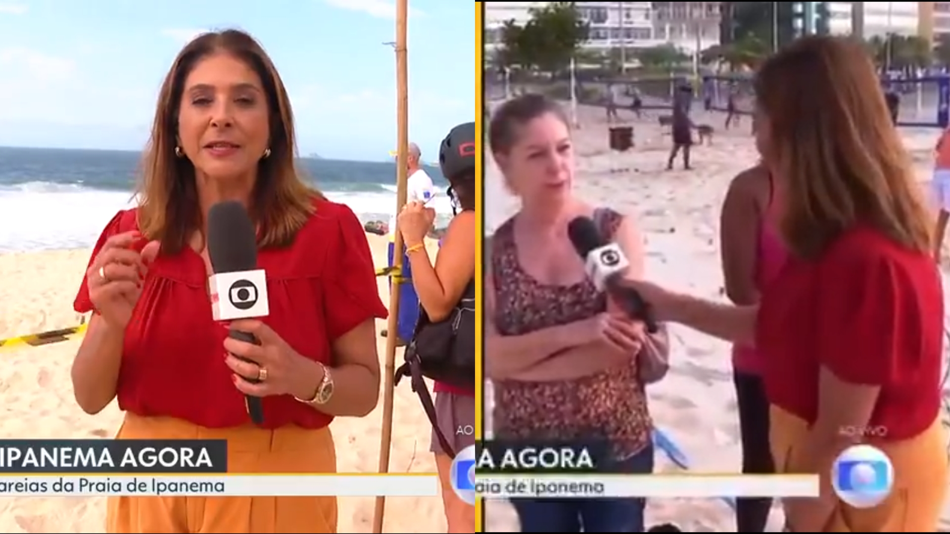 Repórter leva resposta atravessada ao vivo: ‘Não costumo dar entrevista para a Globo’