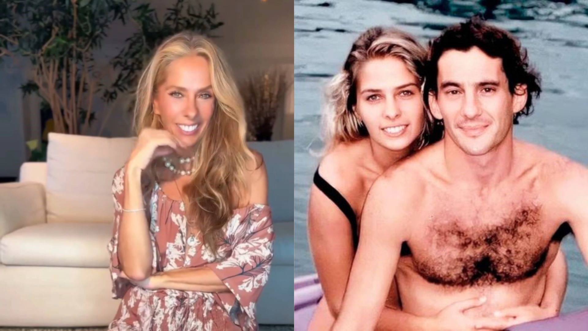 Adriane Galisteu exibe bolsa de réplica do capacete de Senna: ‘Amores, ganhei’