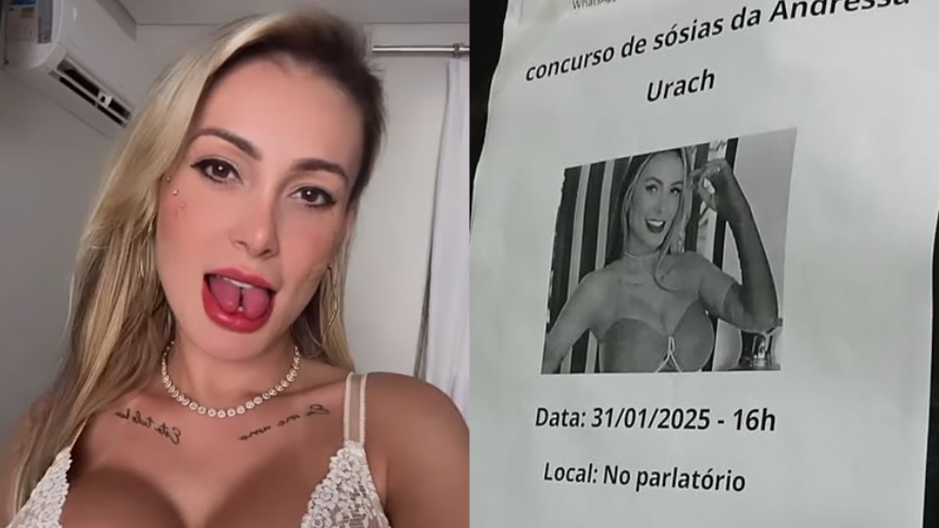 Concurso de sósias de Andressa Urach é anunciado e prêmio é inacreditável