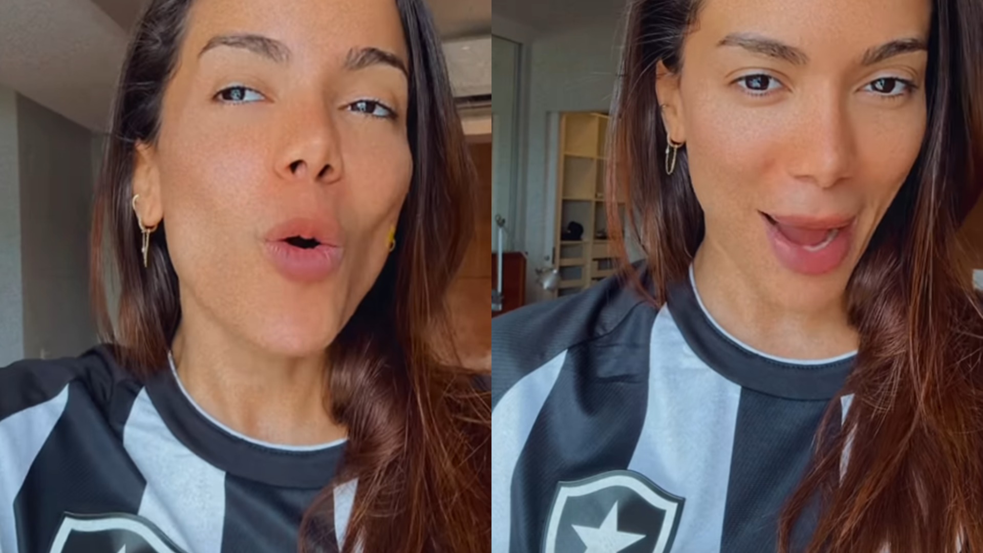 Anitta realiza sonho inusitado do pai envolvendo o Botaofogo: ‘Ele inferniza minha vida’