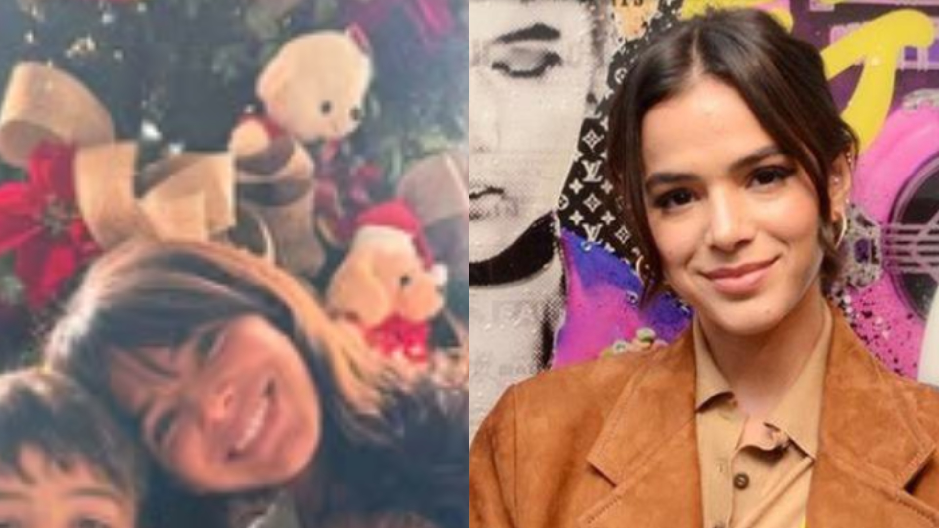 Discreta, Bruna Marquezine surge em evento com a família de João Guilherme