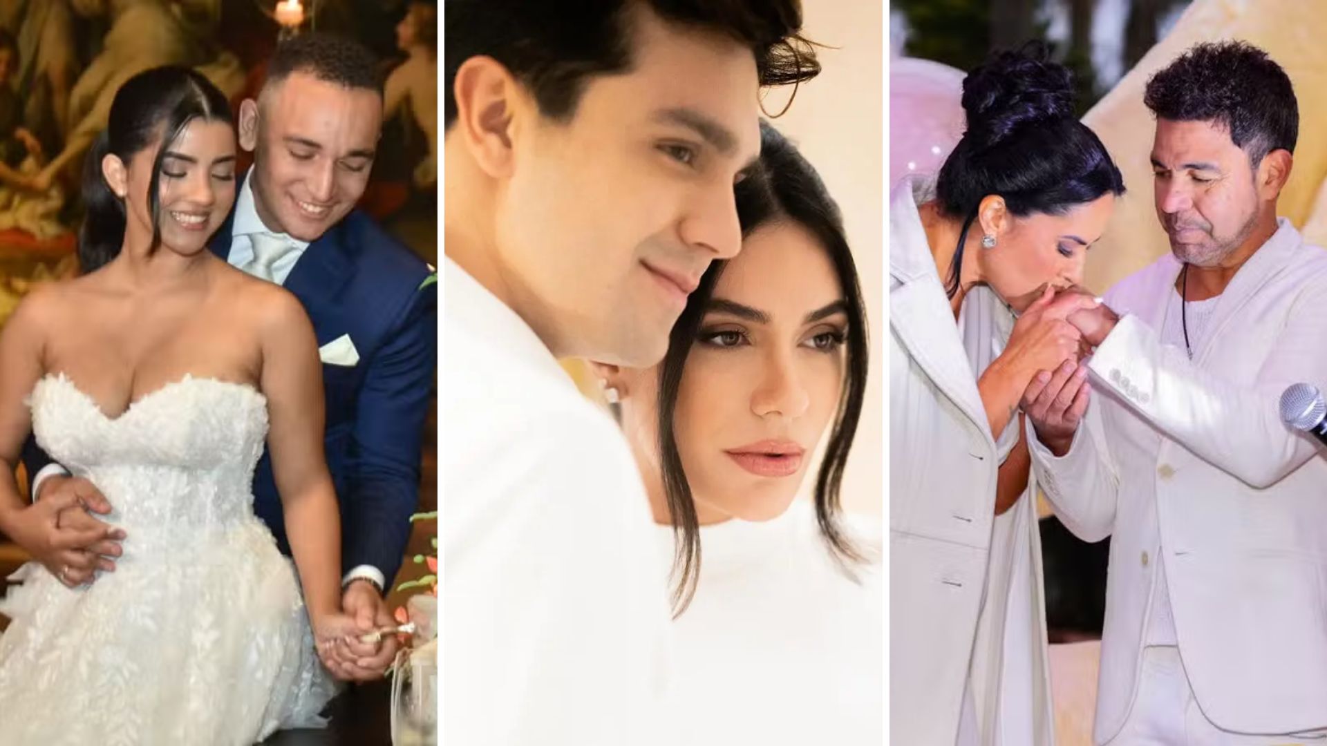 De véu e grinalda! Relembre os casais de famosos que casaram em 2024