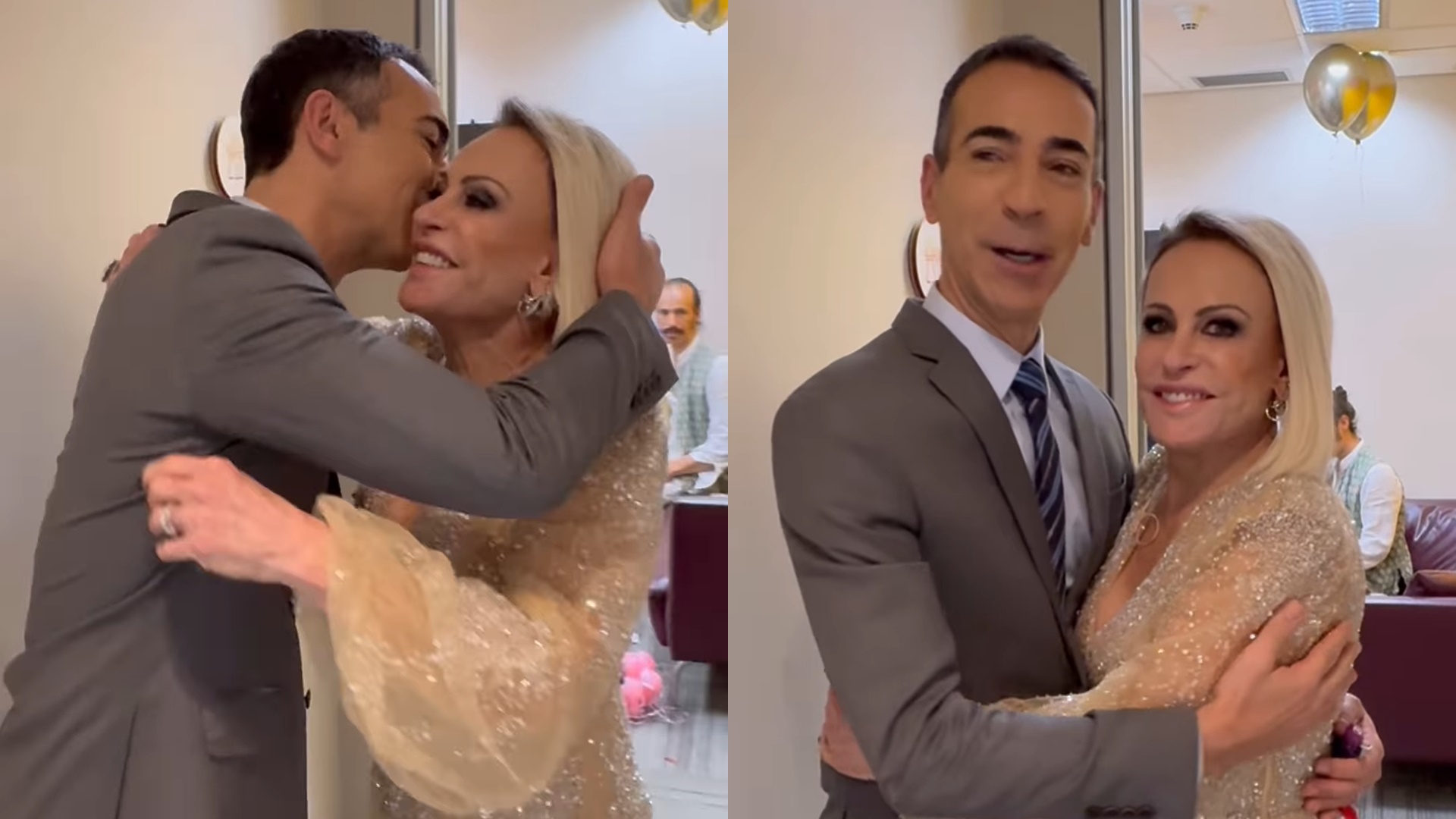 César Tralli faz homenagem para Ana Maria Braga e se declara: ‘Faz muita diferença’
