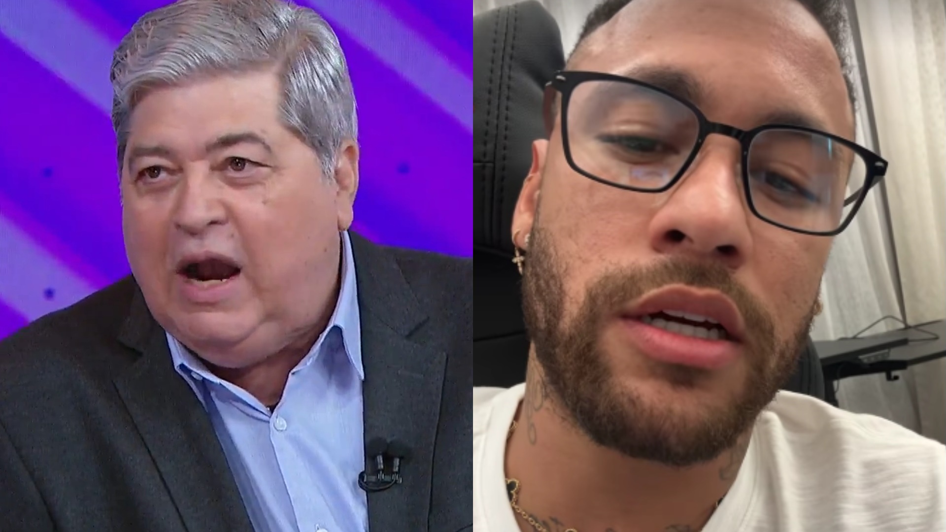 Datena esculacha Neymar após processo contra Luana Piovani: ‘Baita perda de tempo’