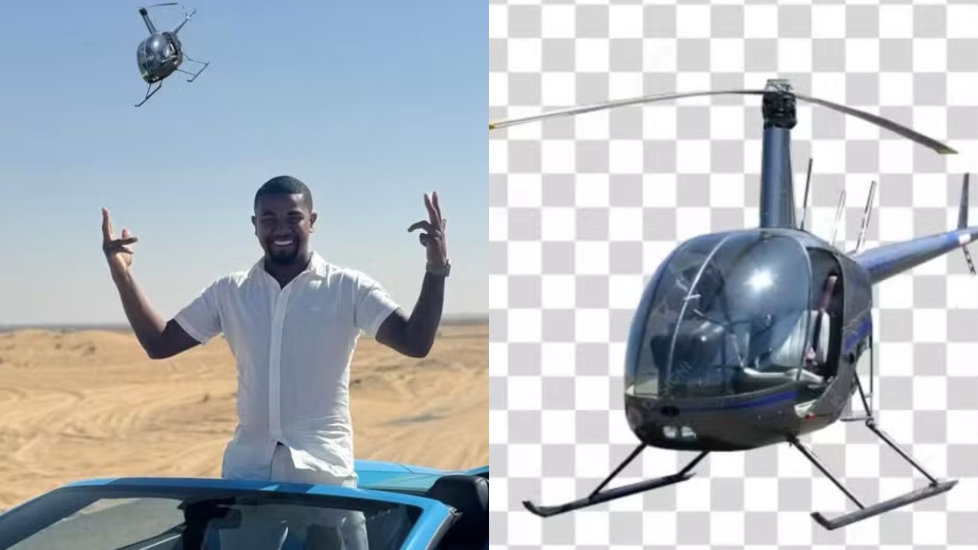 Davi Brito vira meme com foto editada em Dubai e ironiza críticas: ‘Haters se mordem’