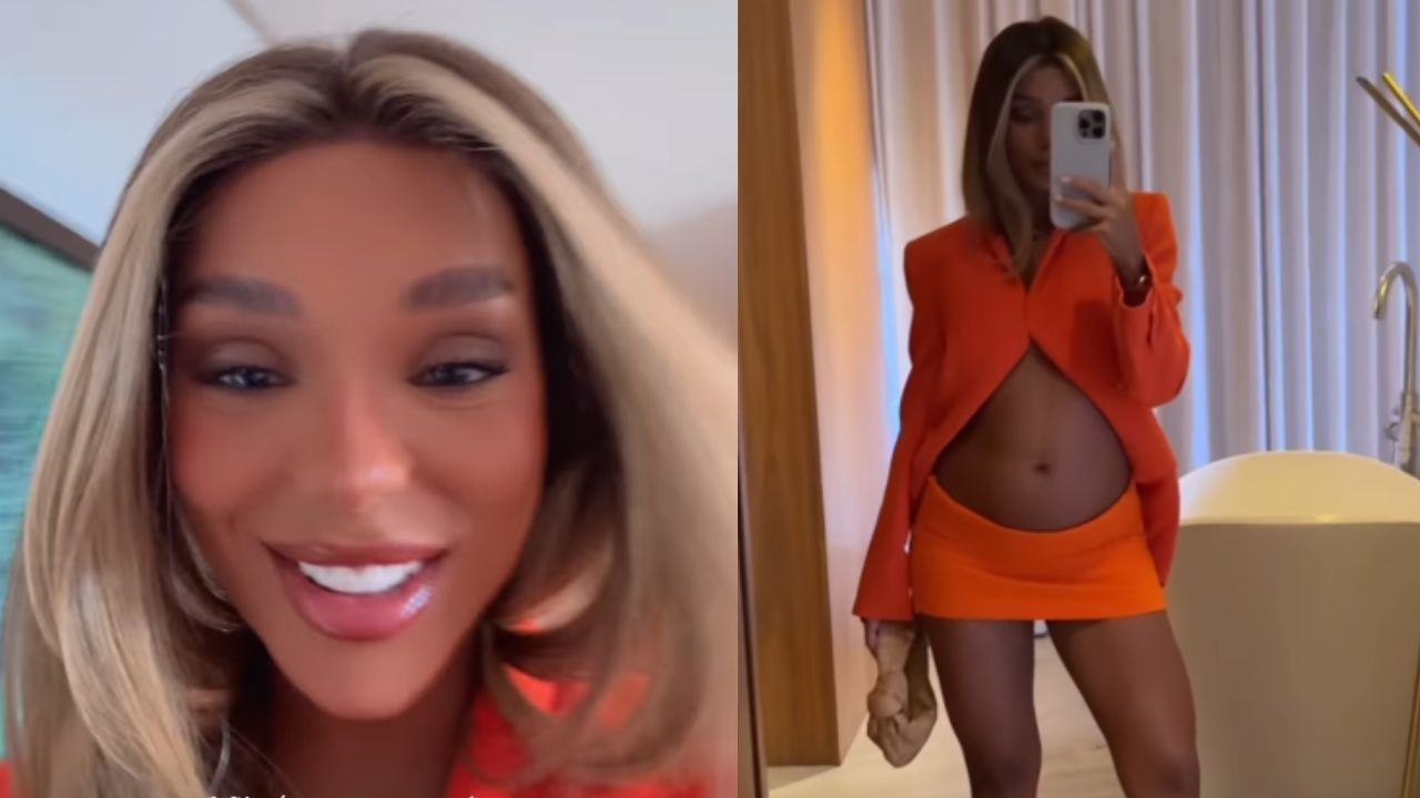 Grávida, Brunna Gonçalves mostra perrengue com roupas e revela truque: ‘Não cabe’