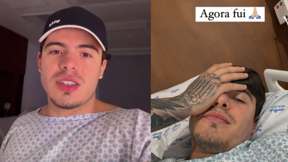Thomaz Costa faz alerta após passar por cirurgia de emergência: ‘Aviso para todos os jovens’