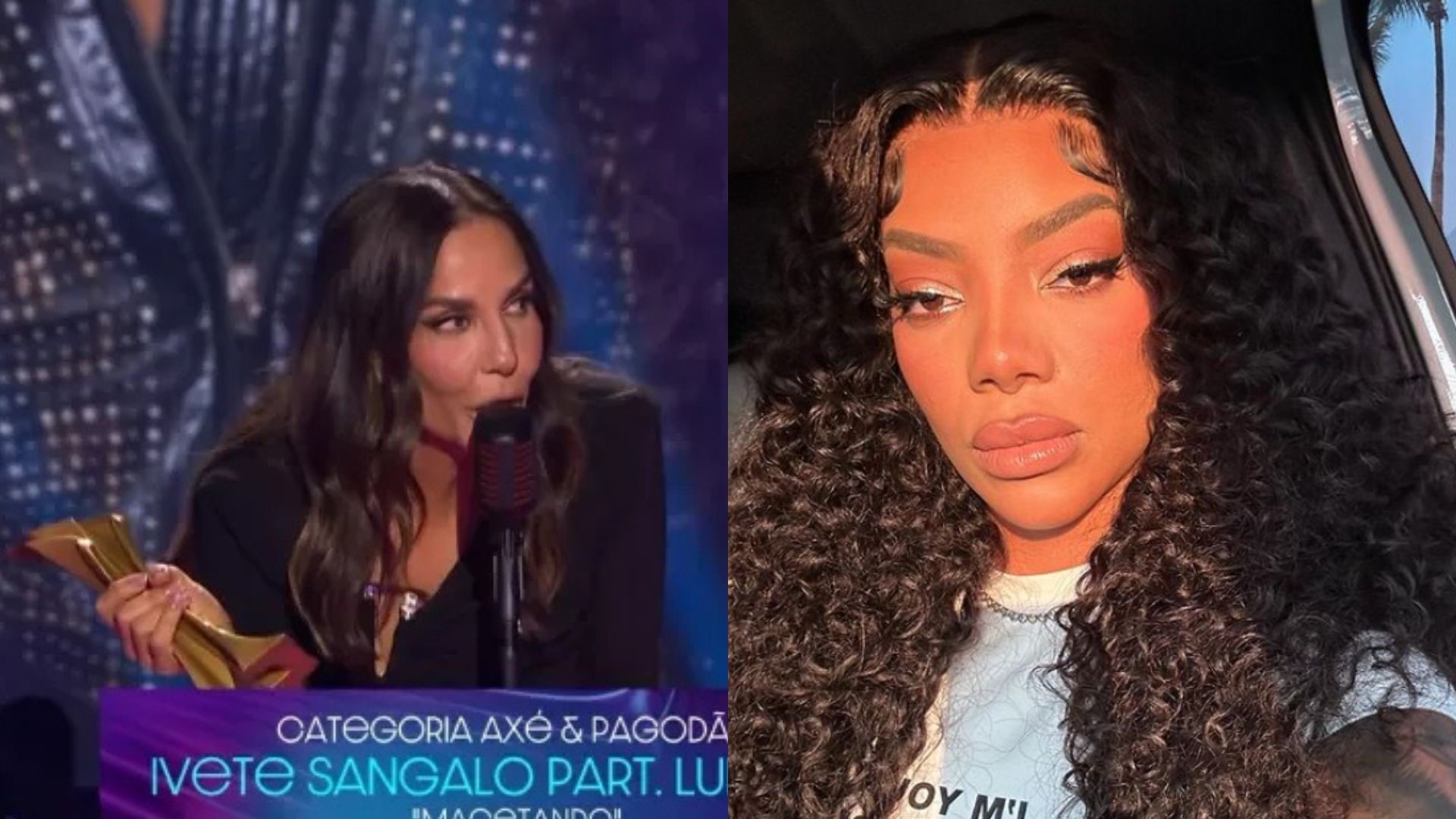 Ivete Sangalo se desculpa após esquecer Ludmilla em ‘Prêmio Multishow’: ‘Fiquei nervosa’