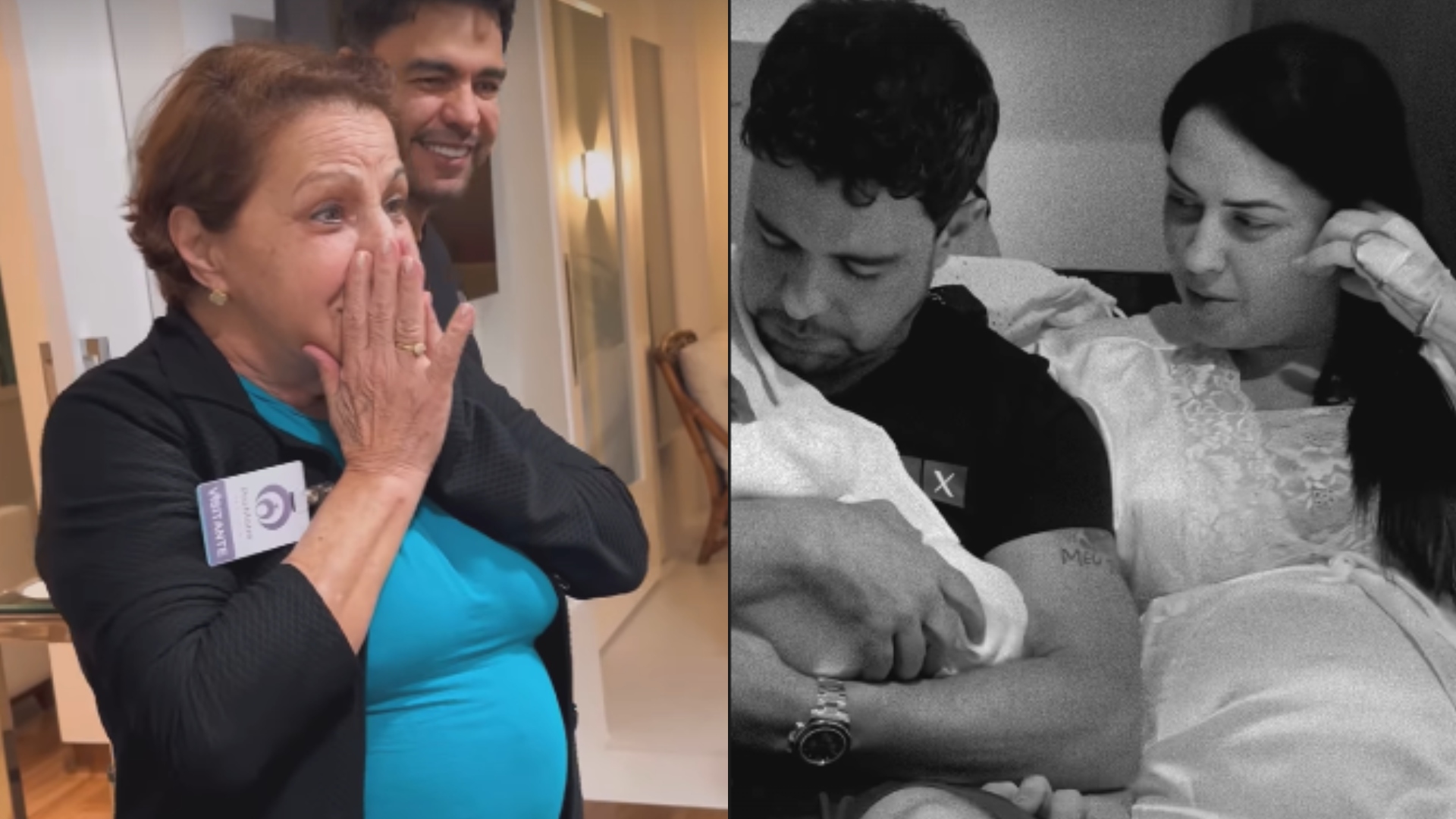 Graciele Lacerda emociona com momento em que sua mãe conhece a neta, Clara: ‘Seu amor’