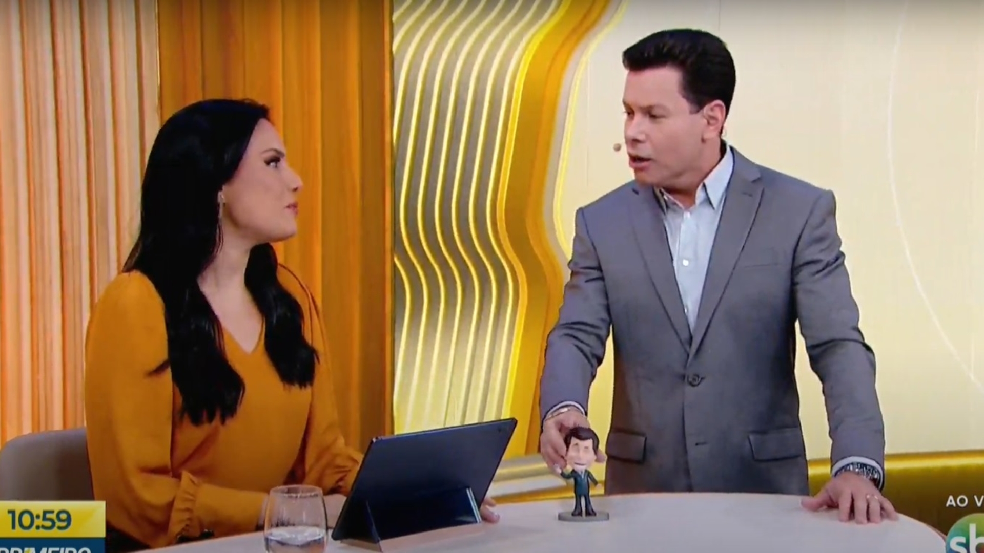 Marcão do Povo leva resposta atravessa de Márcia Dantas ao vivo: ‘Fala muito de mim’
