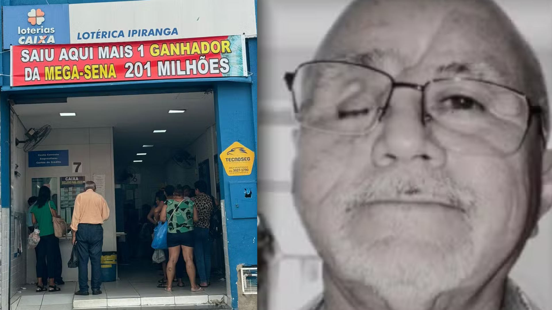 Morre ganhador de R$ 201 milhões da Mega-Sena, 24 dias após retirar prêmio
