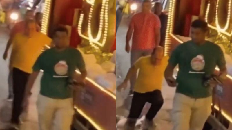 Prefeito cai em buraco durante evento de Natal e vídeo repercute; confira