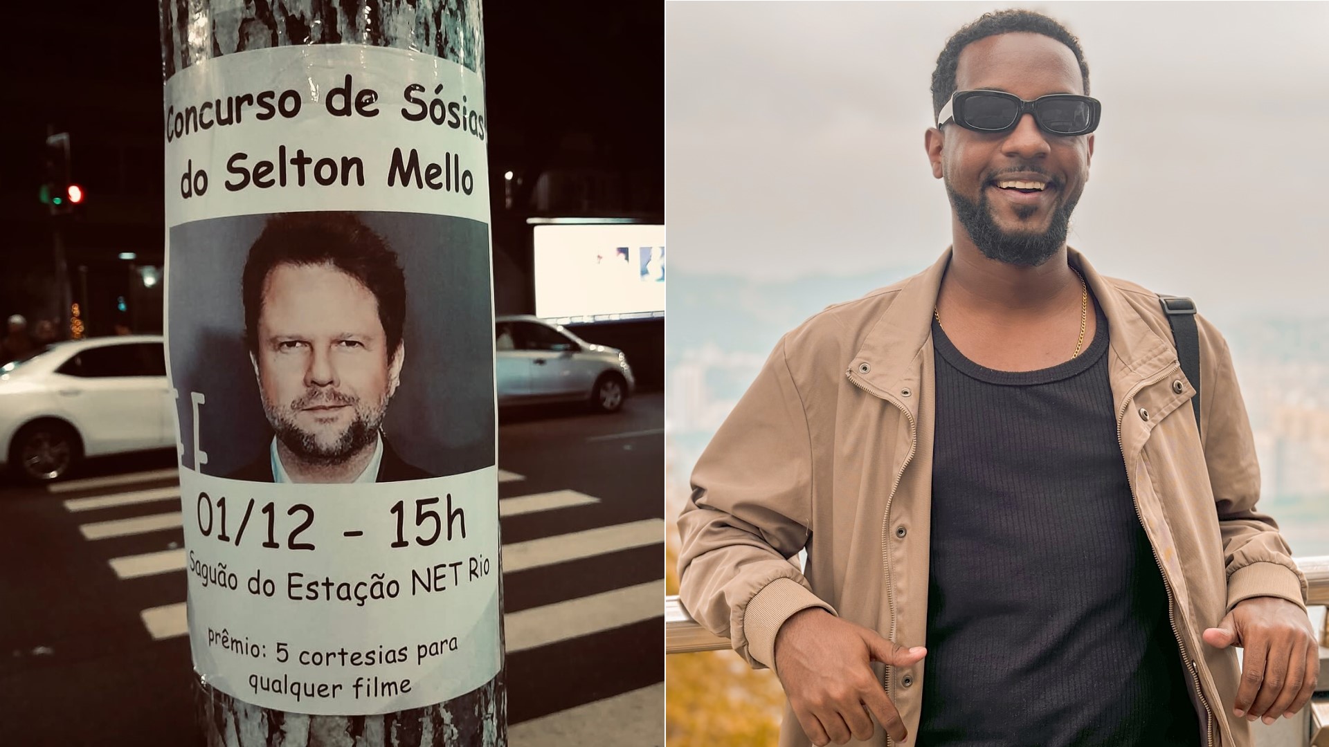 Concurso de sósia de Selton Mello tem final inesperado: conheça o vencedor, Selton Caramelo
