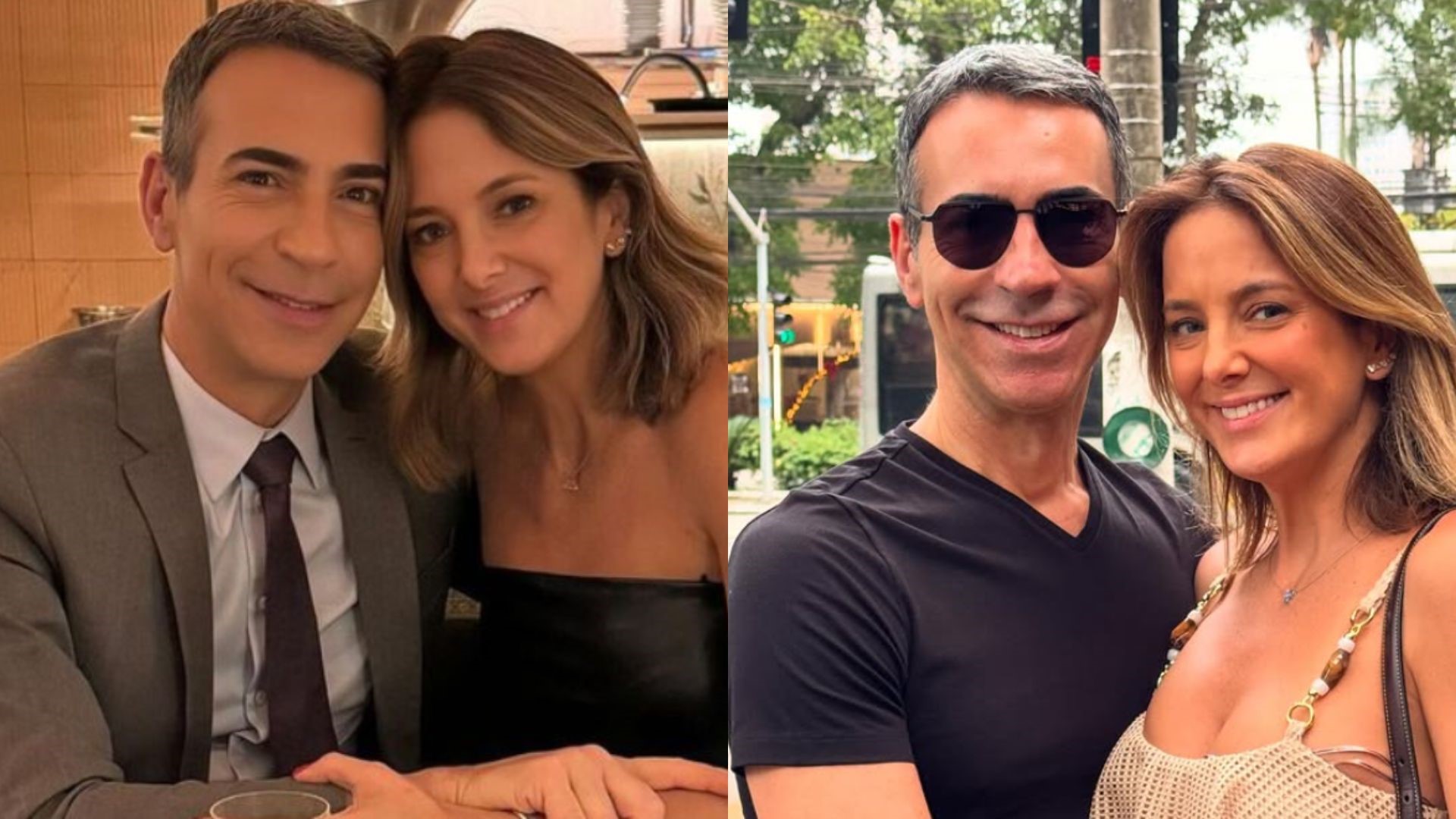 Ticiane Pinheiro e Tralli comemoram 7 anos de casados com jantar romântico: ‘Te amo’