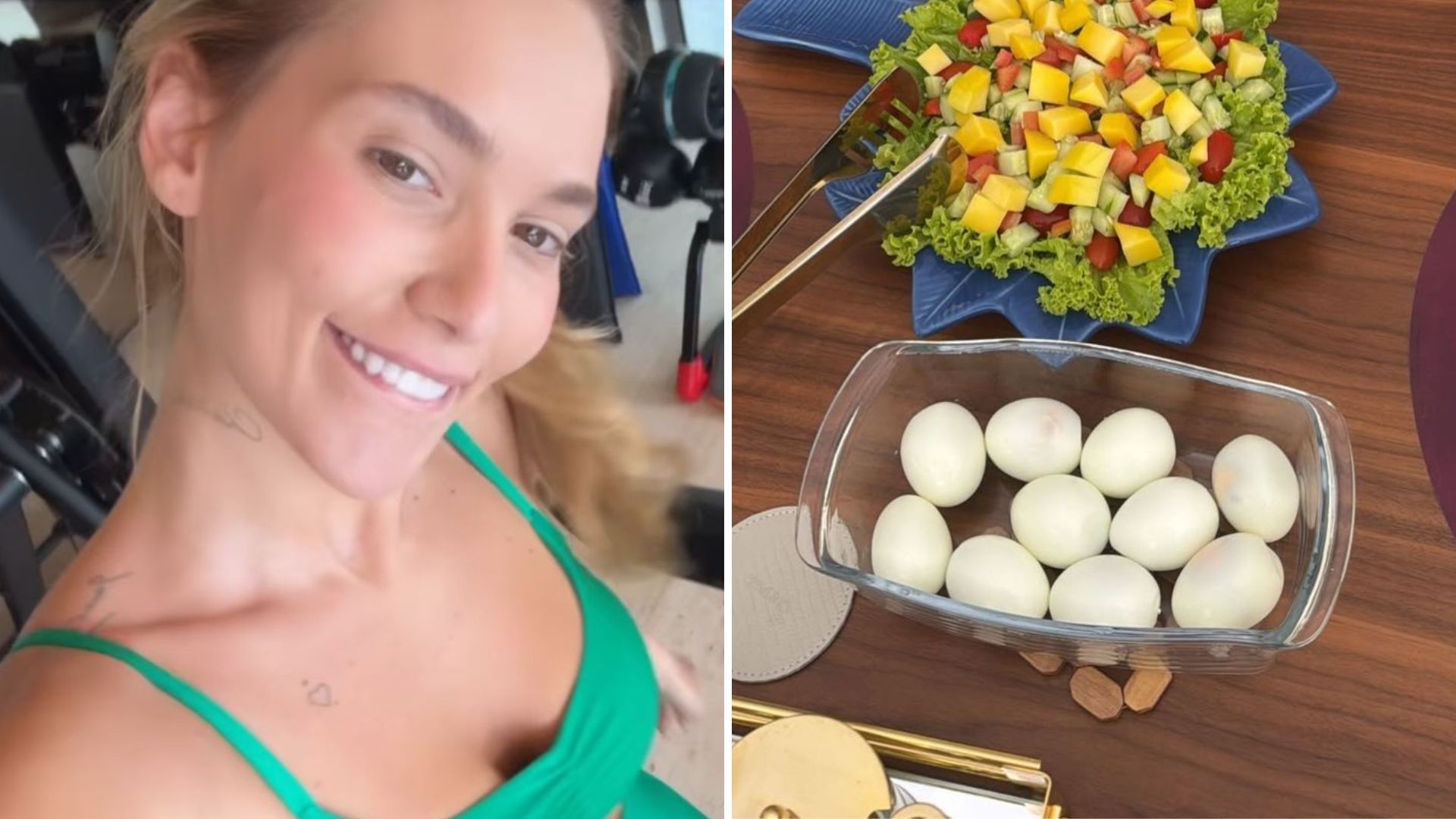 Virginia treina pesado e come ovos cozidos no almoço de Natal: ‘Hoje é dia’