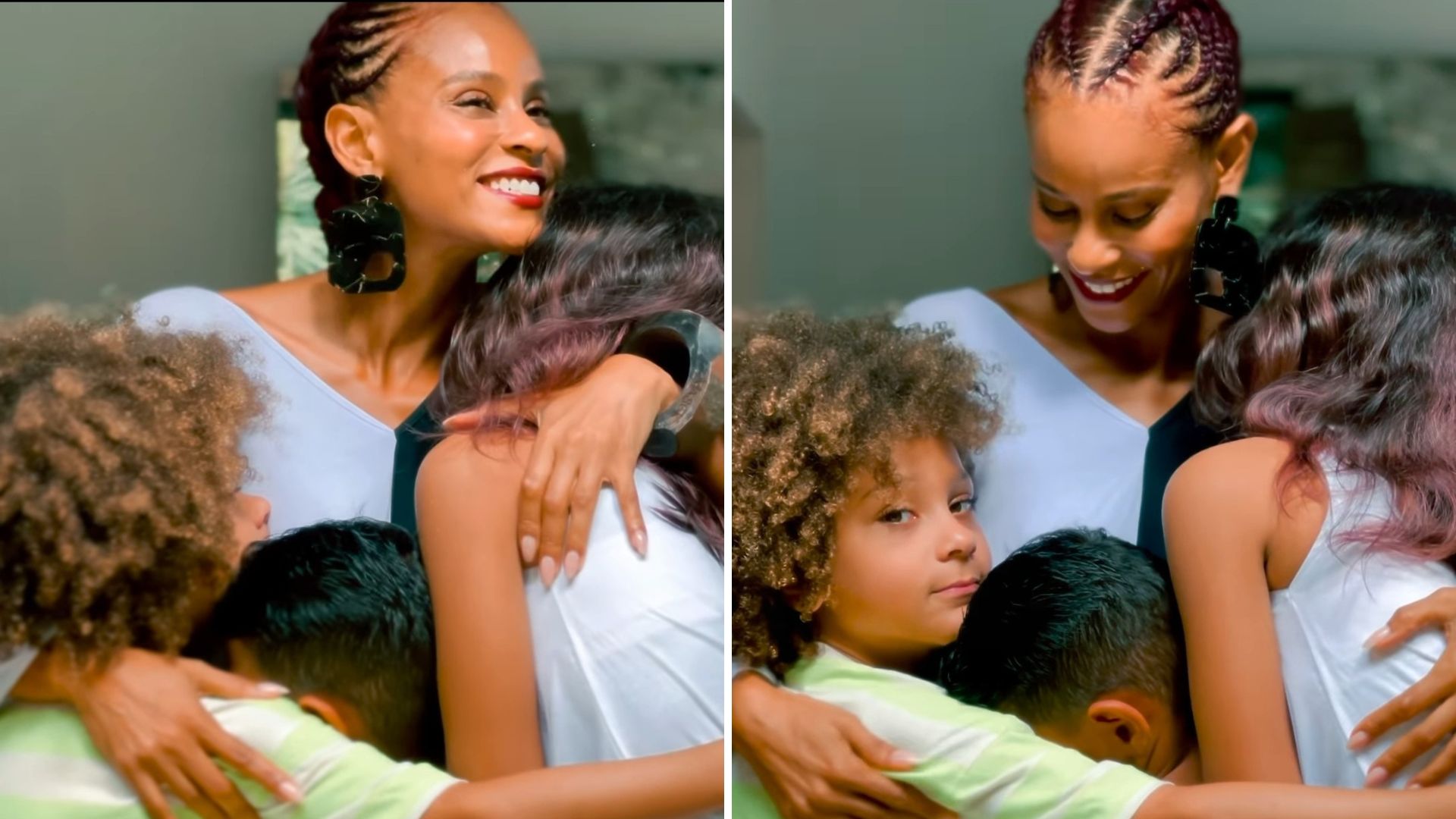 Aline Wirley recebe críticas por ‘esconder’ o rosto dos filhos adotivos