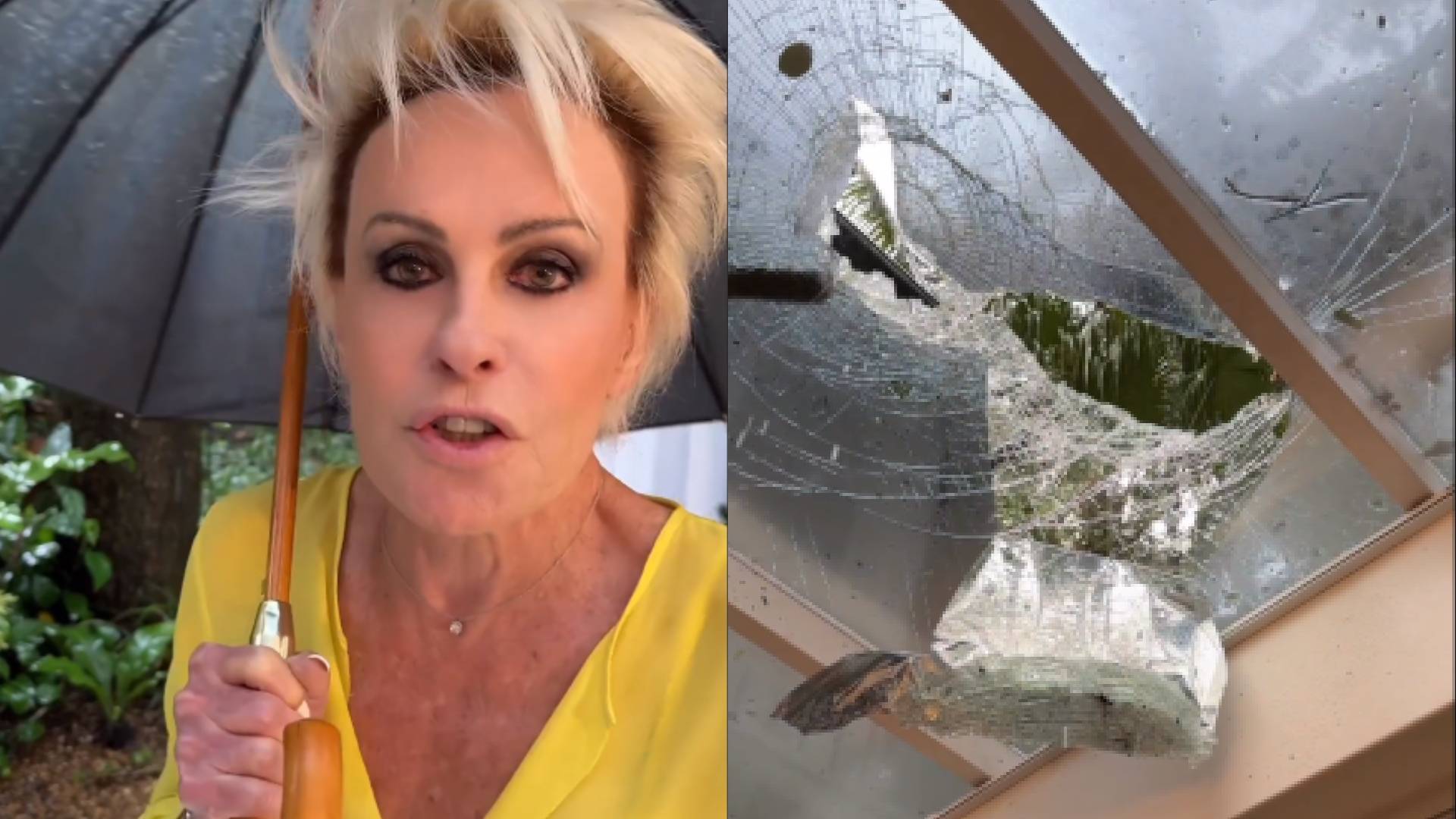 Ana Maria Braga pede socorro após ter casa destruída por chuva: “Absurdo”