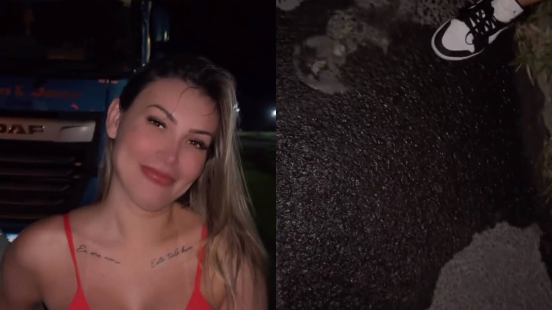 Andressa Urach desce do carro e urina no meio do trânsito: “Tive surtos”