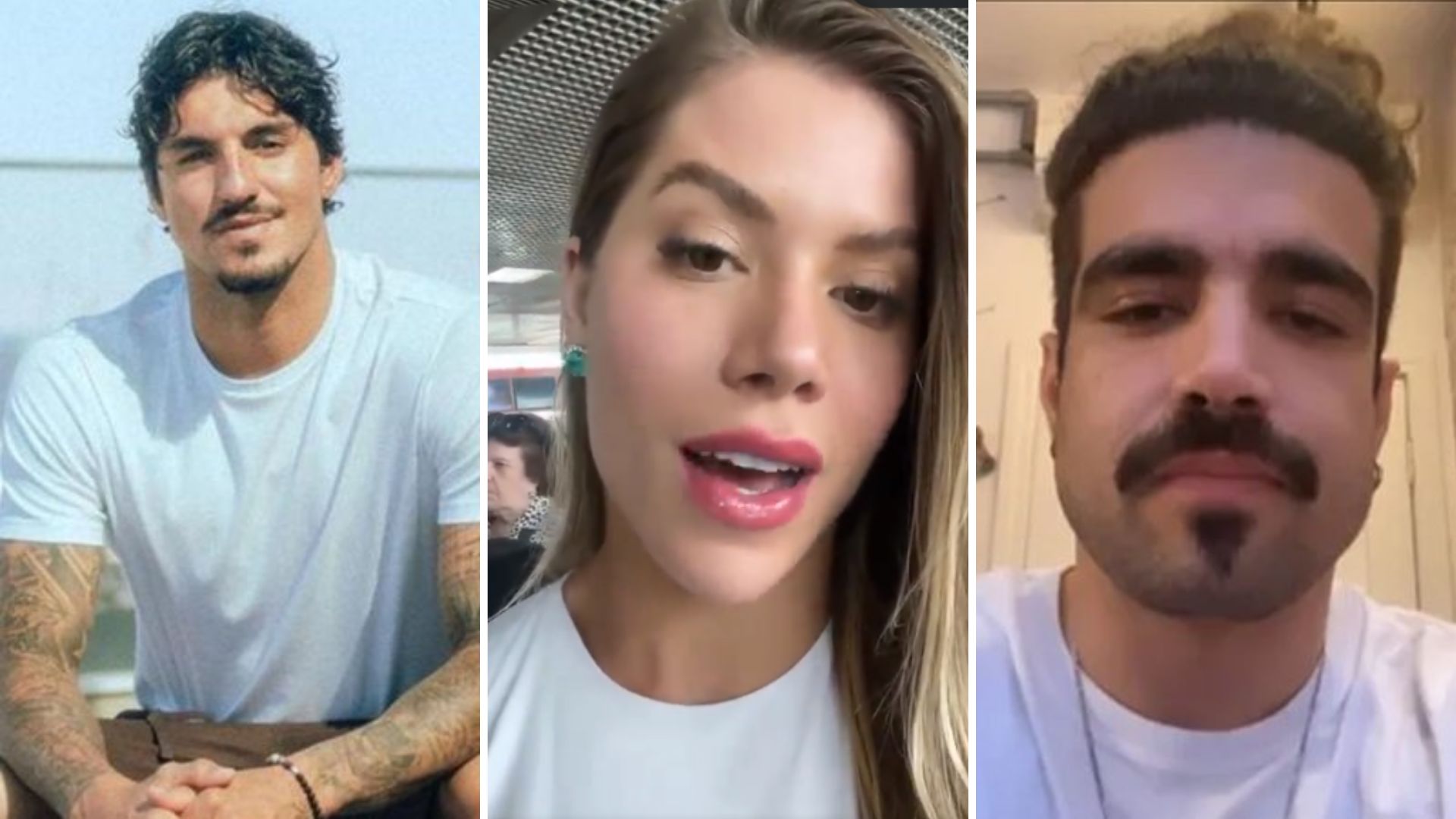 BBB24: Caio Castro e Medina são expostos flertando com ex-Puxadinho: “Crush”