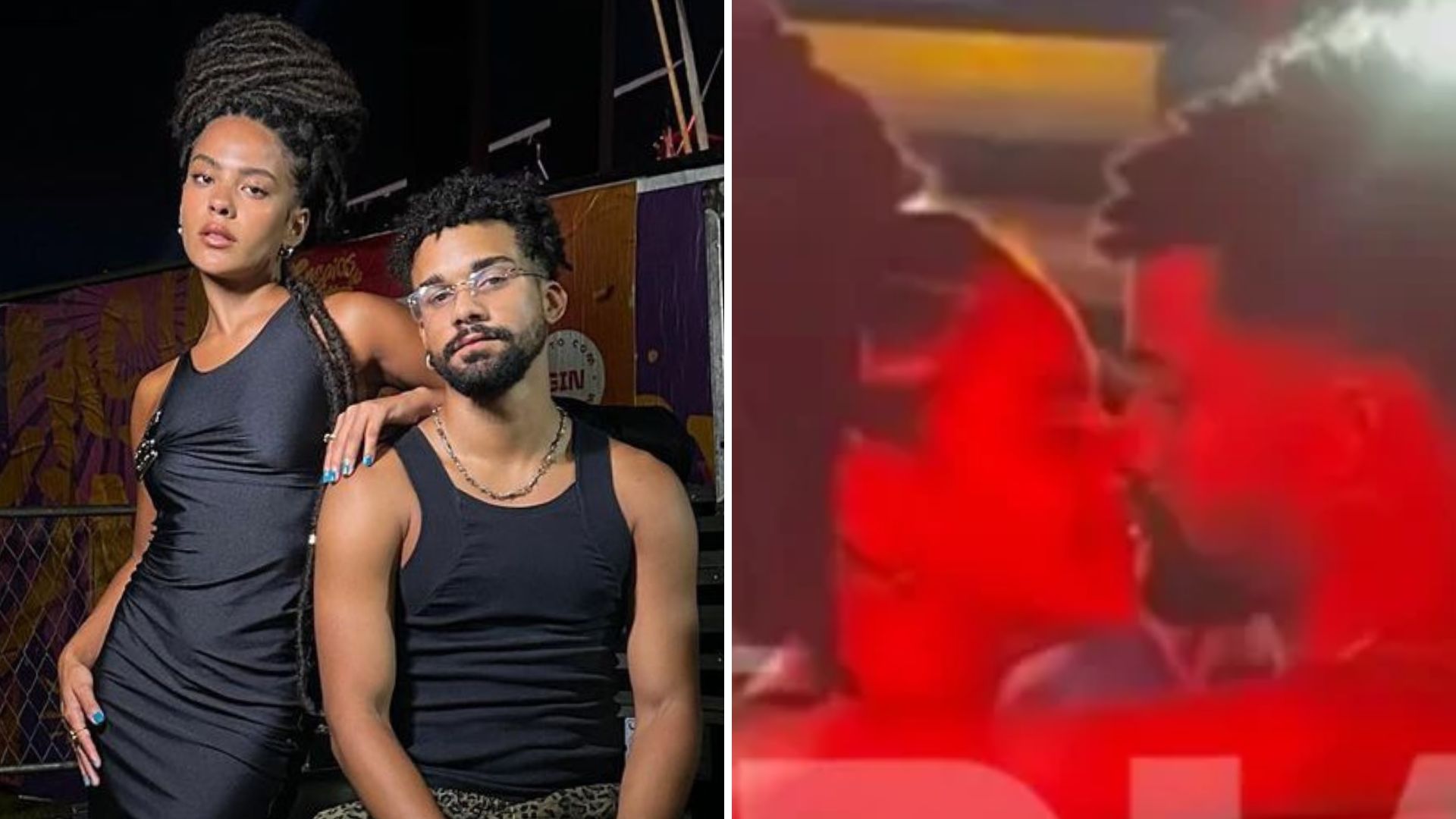 Bella Campos e Lucas Leto assumem romance em show na Bahia