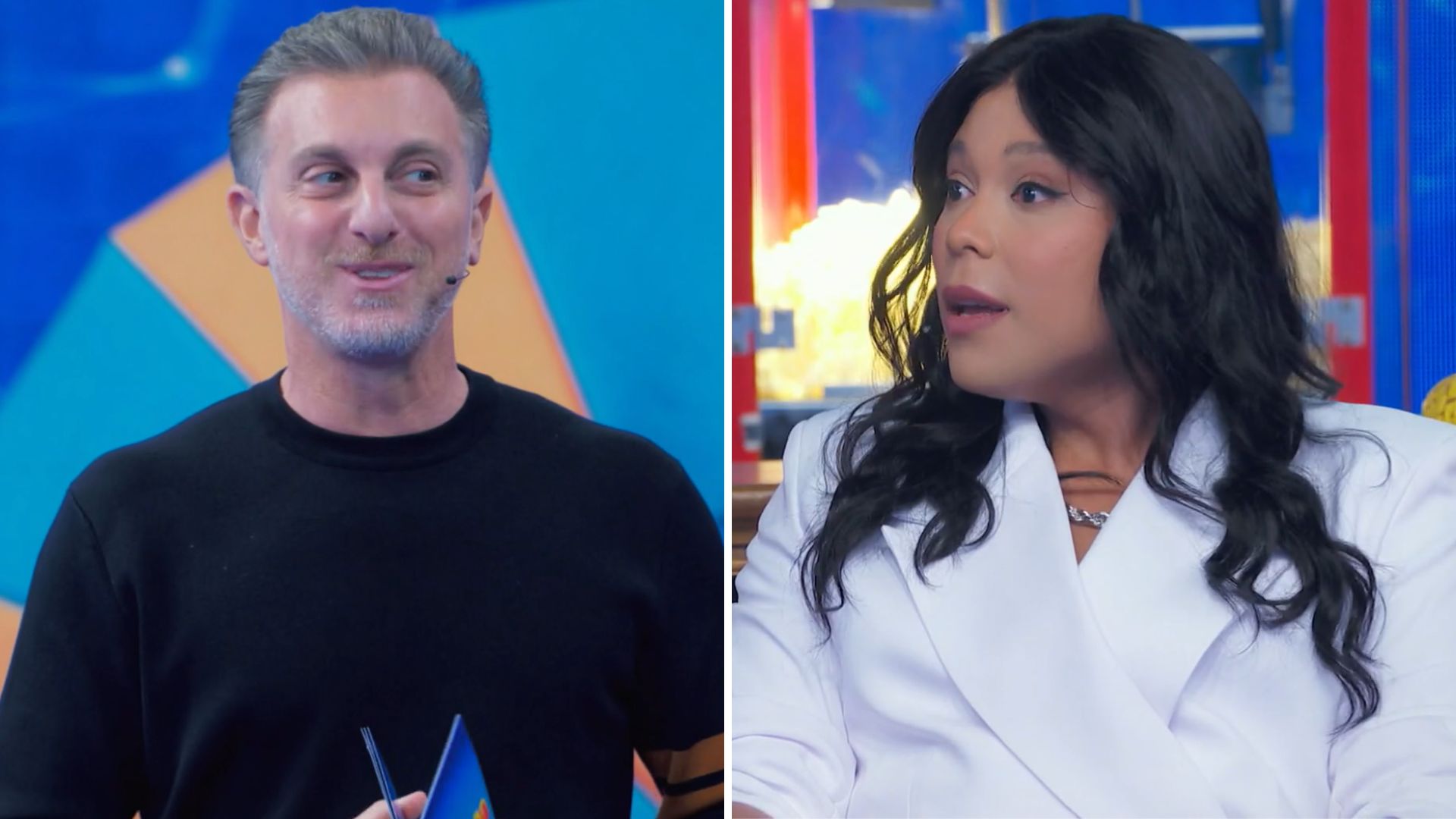 Blogueirinha ‘provoca’ Luciano Huck no ‘Domingão’: “Cobrindo férias do Faustão”