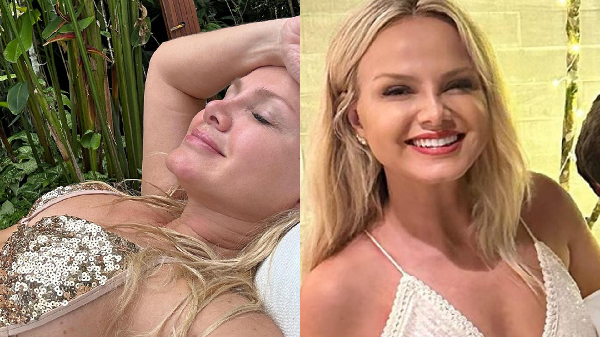 Eliana toma sol com biquíni fininho e mostra corpo de menina: “Linda coroa”