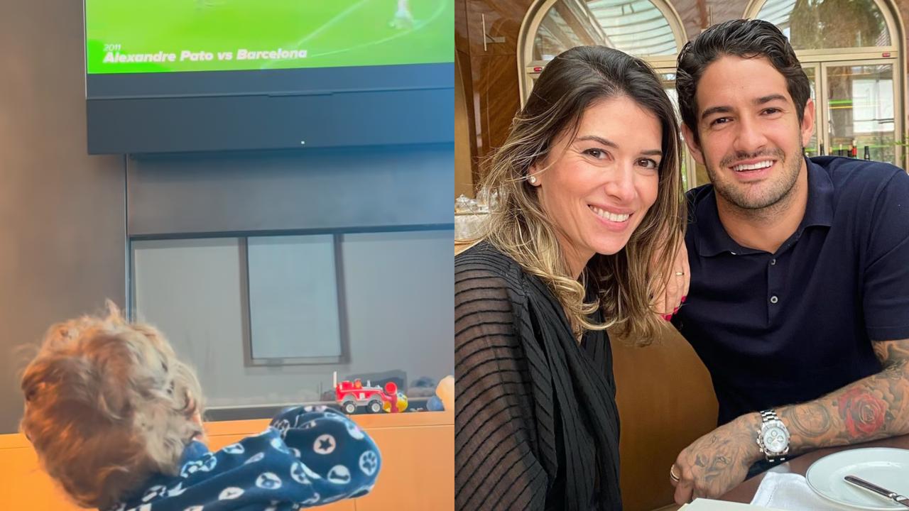 Alexandre Pato compartilha vídeo raro do filho, neto de Silvio Santos: ‘Sonhei’