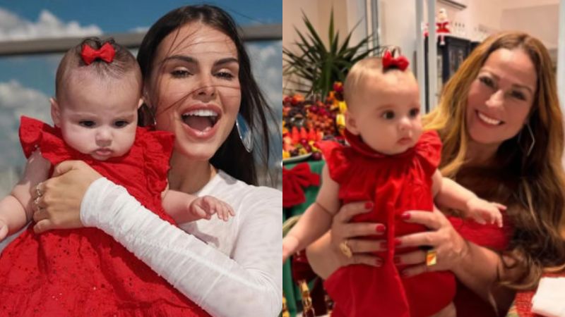 Amanda Kimberlly homenageia Nadine, mãe de Neymar, em cliques inéditos com a neta