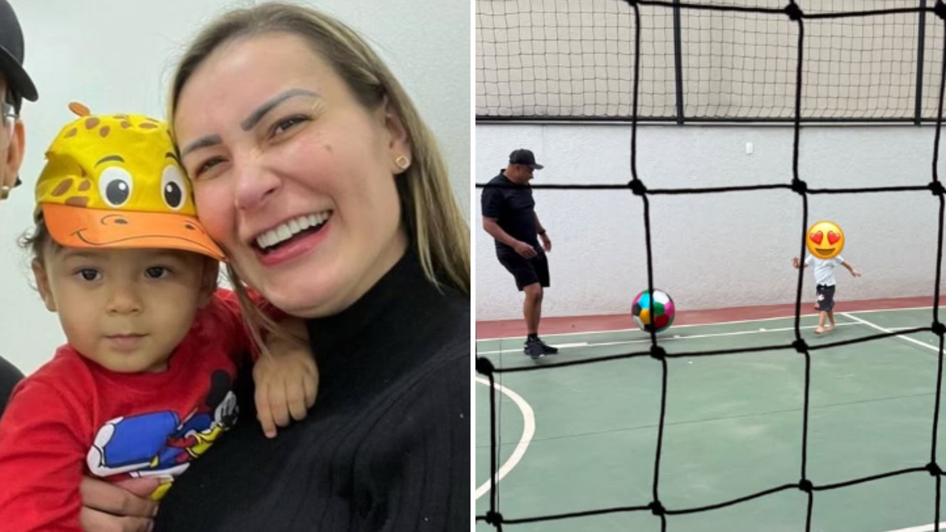 Andressa Urach passeia com o filho após perder a guarda: ‘Com o vô’