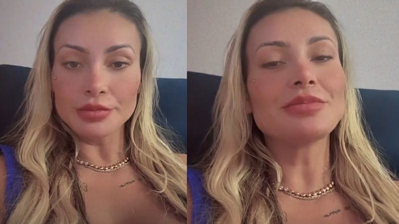 Andressa Urach revela que mora com o namorado e considera ter mais filhos: ‘No futuro’