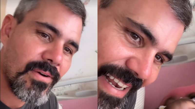 Após duas semanas de internação, filha de Juliano Cazarré recebe alta: ‘Meu anjo’