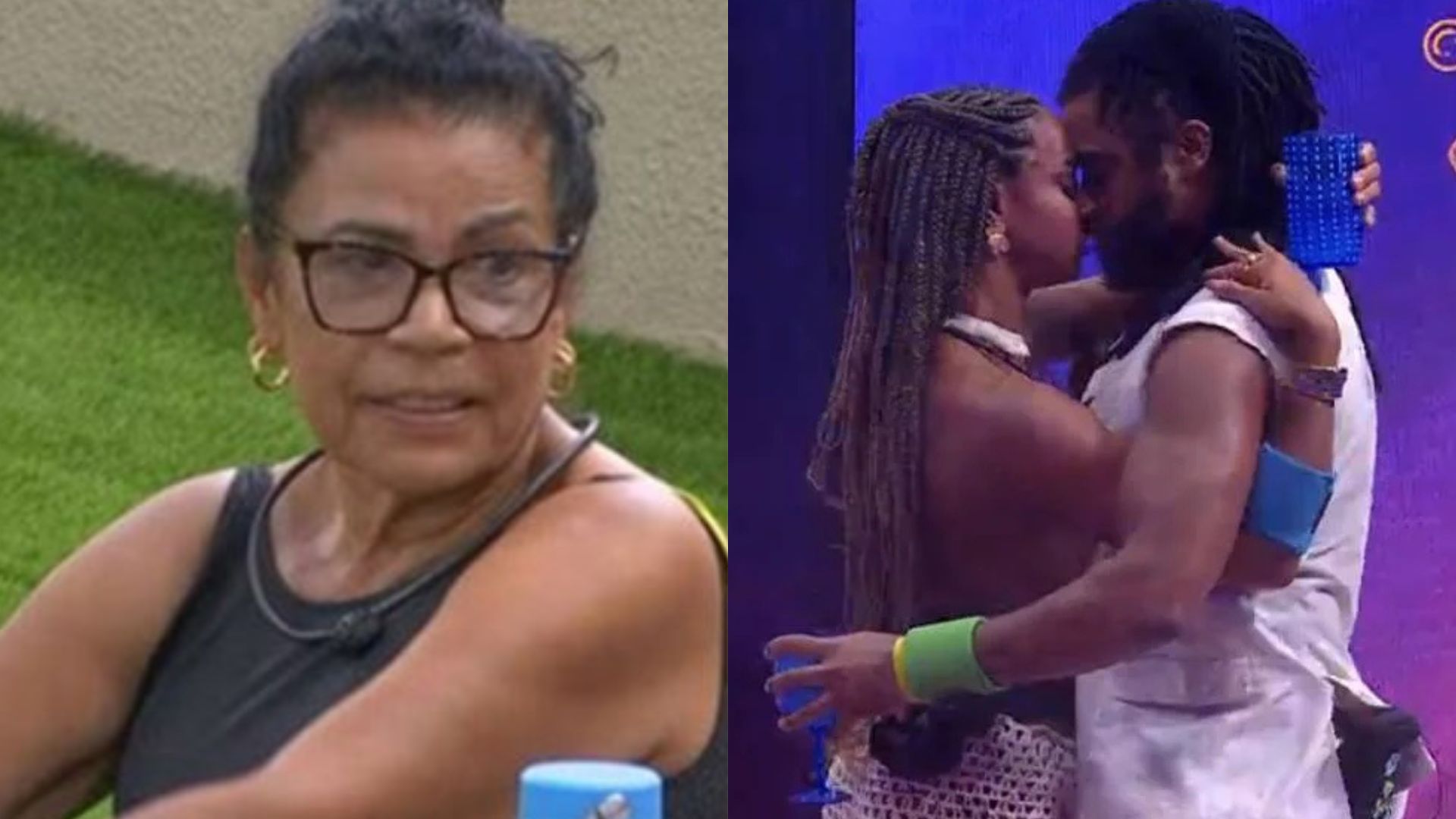 BBB25: Vai virar sogra? Vilma tem reação inesperada com beijo de Diogo e Aline