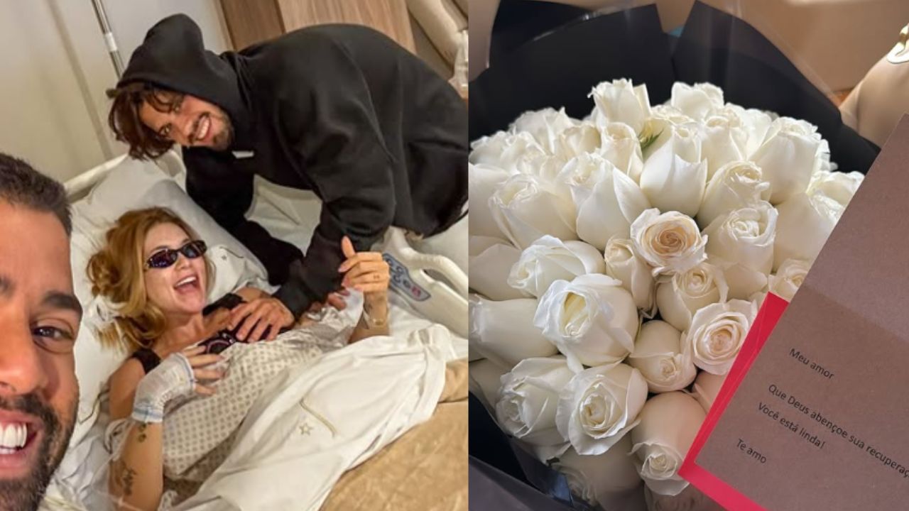 Virginia é surpreendida com buquê de flores após alta hospitalar: ‘Meu gato’