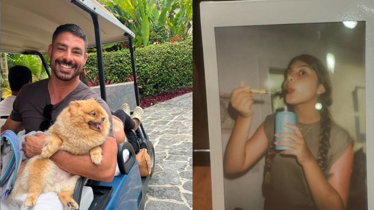Cauã Reymond posa com filha e encanta web: ‘Fim de semana’