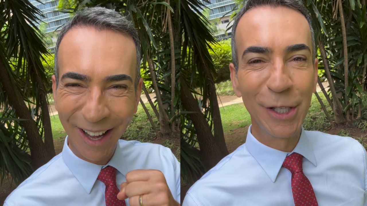 César Tralli celebra volta a Globo após férias: ‘Uma alegria enorme’
