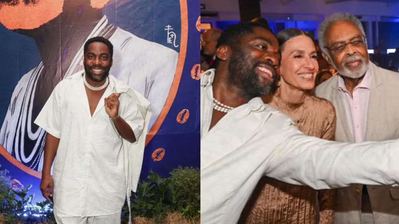 Lázaro Ramos relembra encontro emocionante com Gilberto Gil: ‘Comecei a chorar’