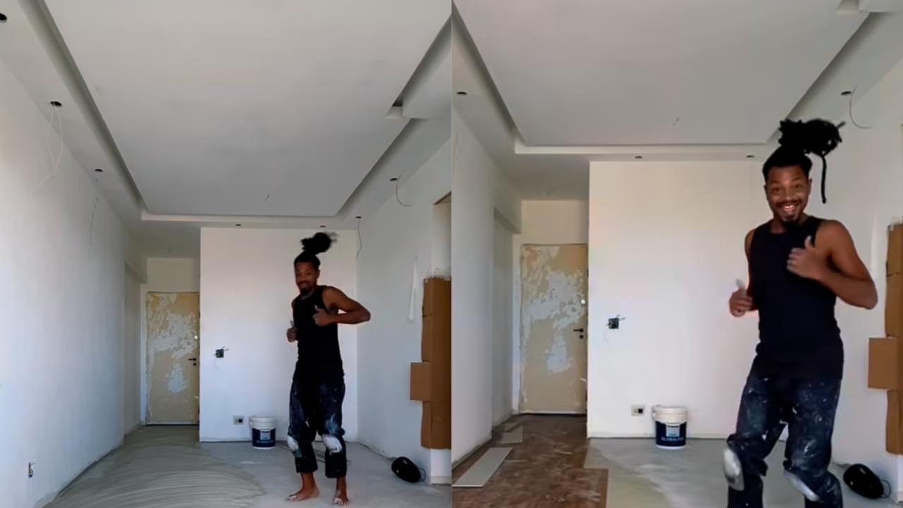 Ex-BBB volta a trabalhar como instalador de pisos: ‘E aí, curtiram?’