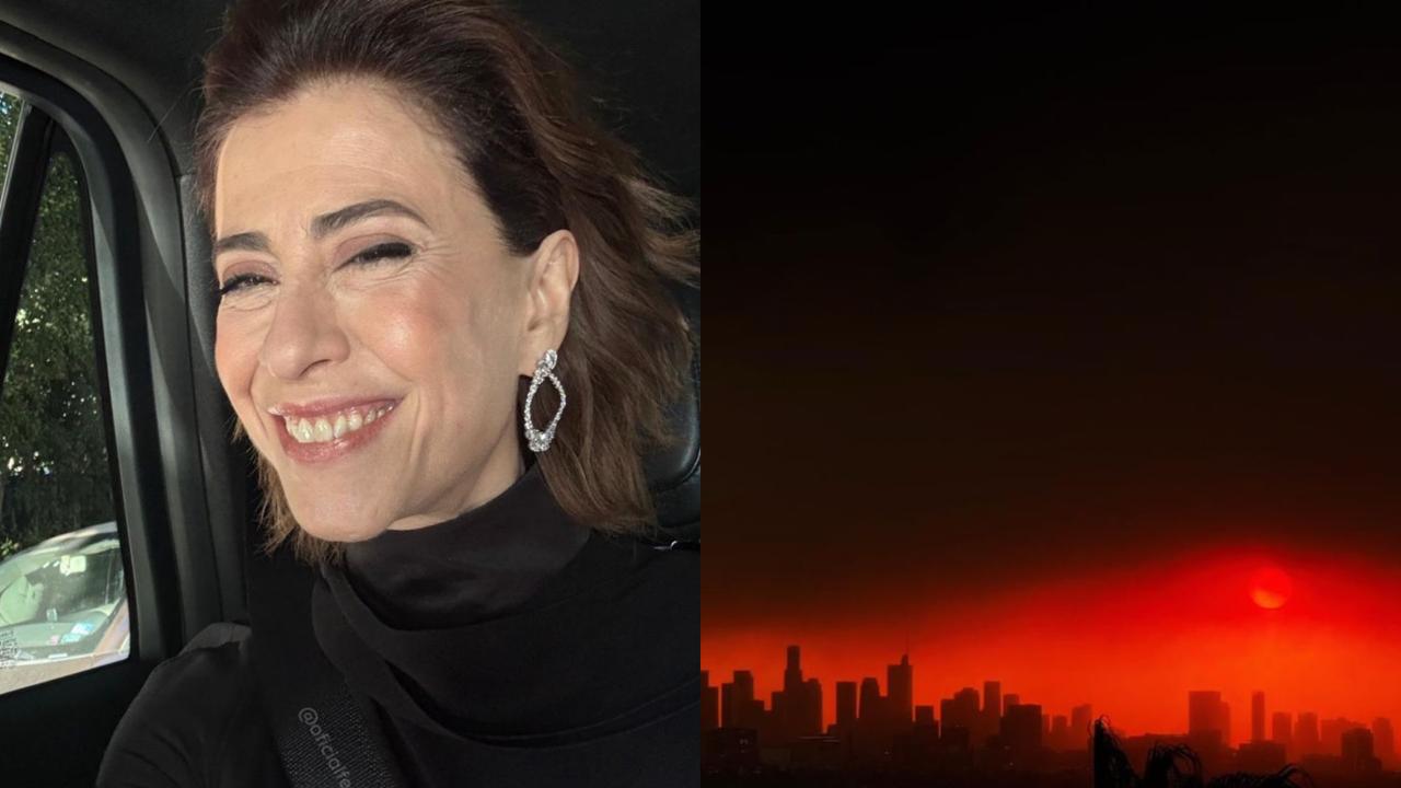 Fernanda Torres compartilha registro de incêndio em Los Angeles: ‘Chamas’